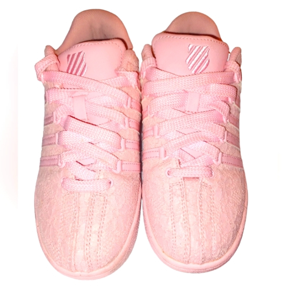 K-SWISS Pink Lace 💗 Sneakers Rare EUC - Picture 2 of 5